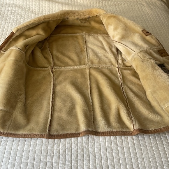 Vintage Shearling Coat | lambskin | suede | sz 44 - Picture 3 of 11